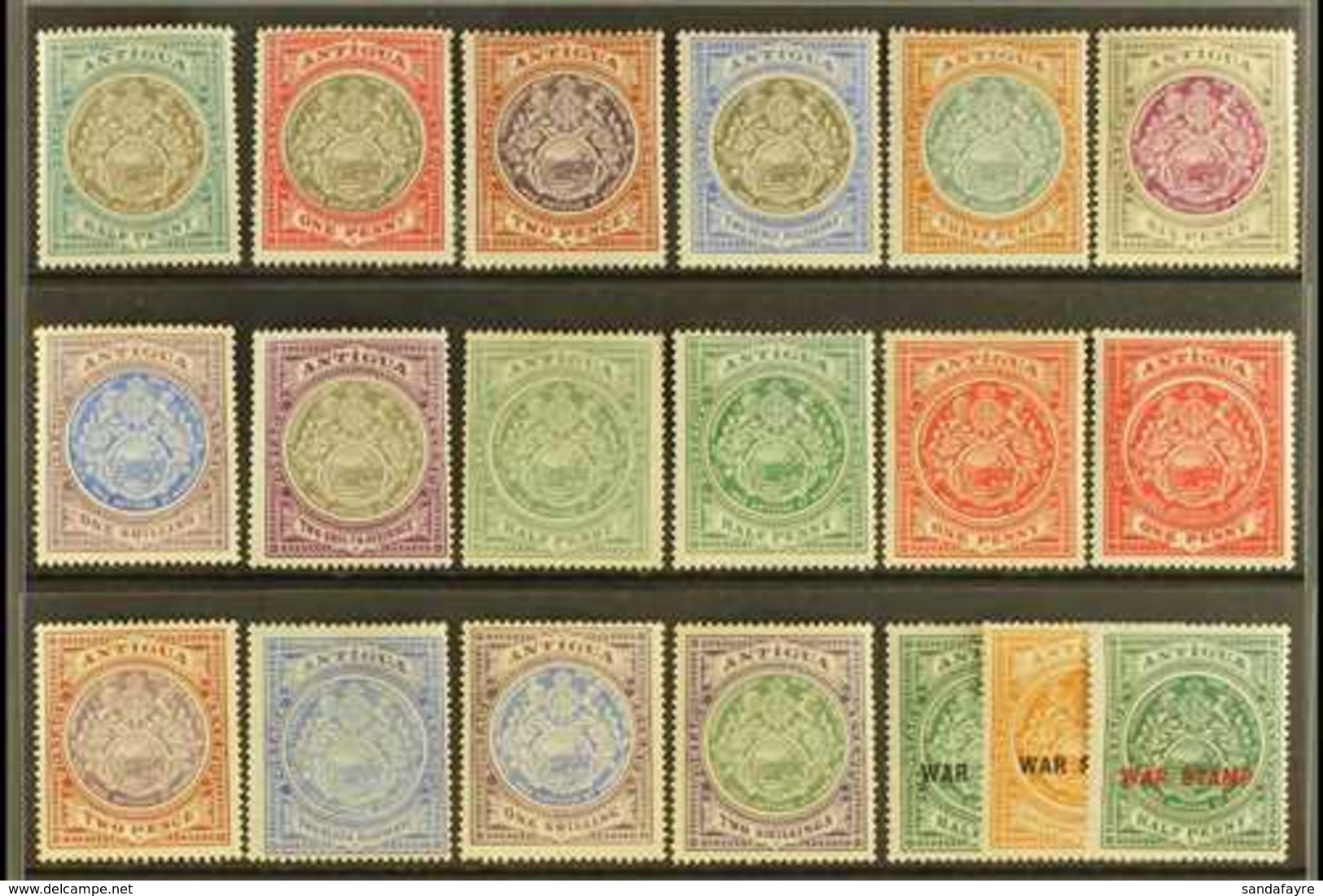 1903-16 MINT "BADGE OF COLONY" SELECTION Presented On A Stock Card. Includes 1903-07 CC Wmk Set To 1s Plus 2s6d, 1908-17 - Autres & Non Classés