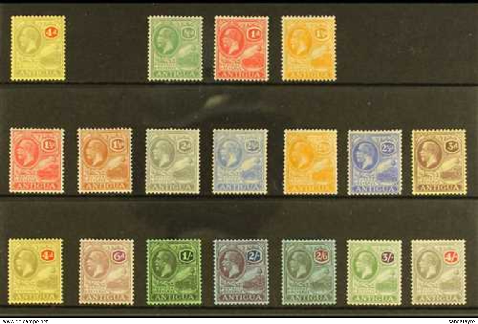 1921-29 MINT DEFINITIVE SELECTION Presented On A Stock Card. Includes MCA Wmk 4d & A Highly Complete MSCA Wmk (set Less  - Autres & Non Classés