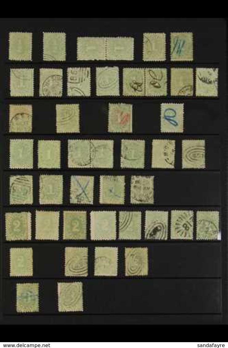 NEW SOUTH WALES POSTAGE DUES  1891-1900 Mint And Used (mainly Used) Collection On Stockleaves. With 1891-97 ½d Mint & Us - Autres & Non Classés