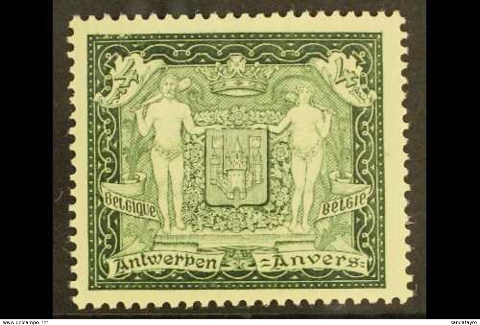 1930 4f (+6f) Myrtle Green, Cob 301, Only Available At The Antwerp Philatelic Exhibition,  Never Hinged Mint For More Im - Autres & Non Classés