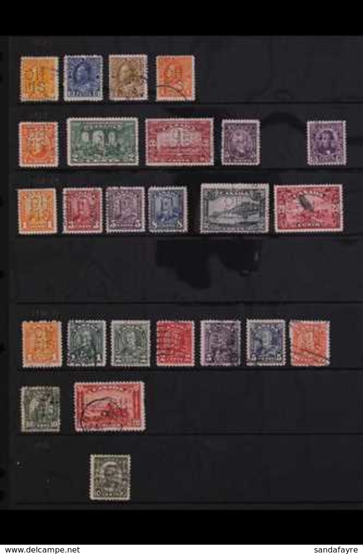 OFFICIALS 1923-31 USED "OHMS" PERFINS COLLECTION, All Different Range On A Stock Page, Includes (type O1 Perfins) 1923-3 - Autres & Non Classés