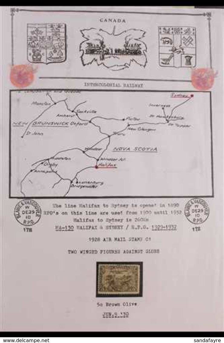 RAILWAY POST OFFICES - BACK OF THE BOOK 1898-1971. USED COLLECTION Of Air Post Issues, Special Delivery & Postage Dues B - Autres & Non Classés