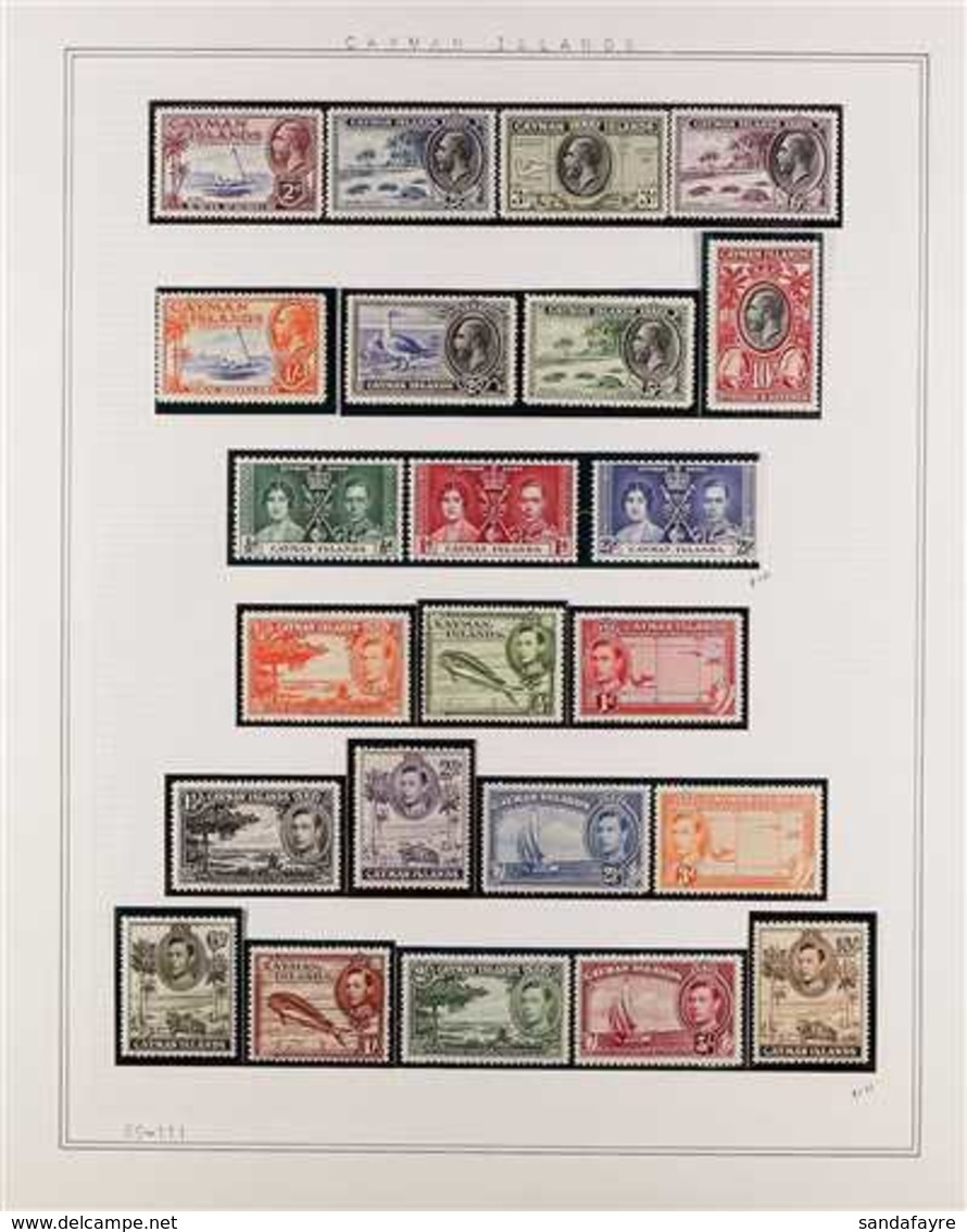 1935-1969 COMPREHENSIVE FINE MINT & NHM COLLECTION In Hingeless Mounts On Leaves, All Different, Most Stamps Are NEVER H - Caimán (Islas)