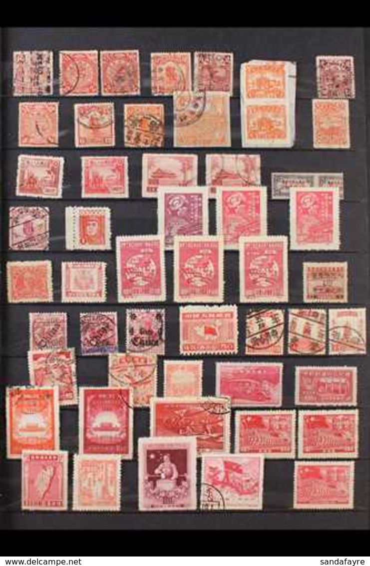 1898-1993 RED STAMPS OF RED CHINA. An Unusual Mint, Nhm & Used Collection Of Red Coloured Stamps & Miniature Sheets Pres - Otros & Sin Clasificación