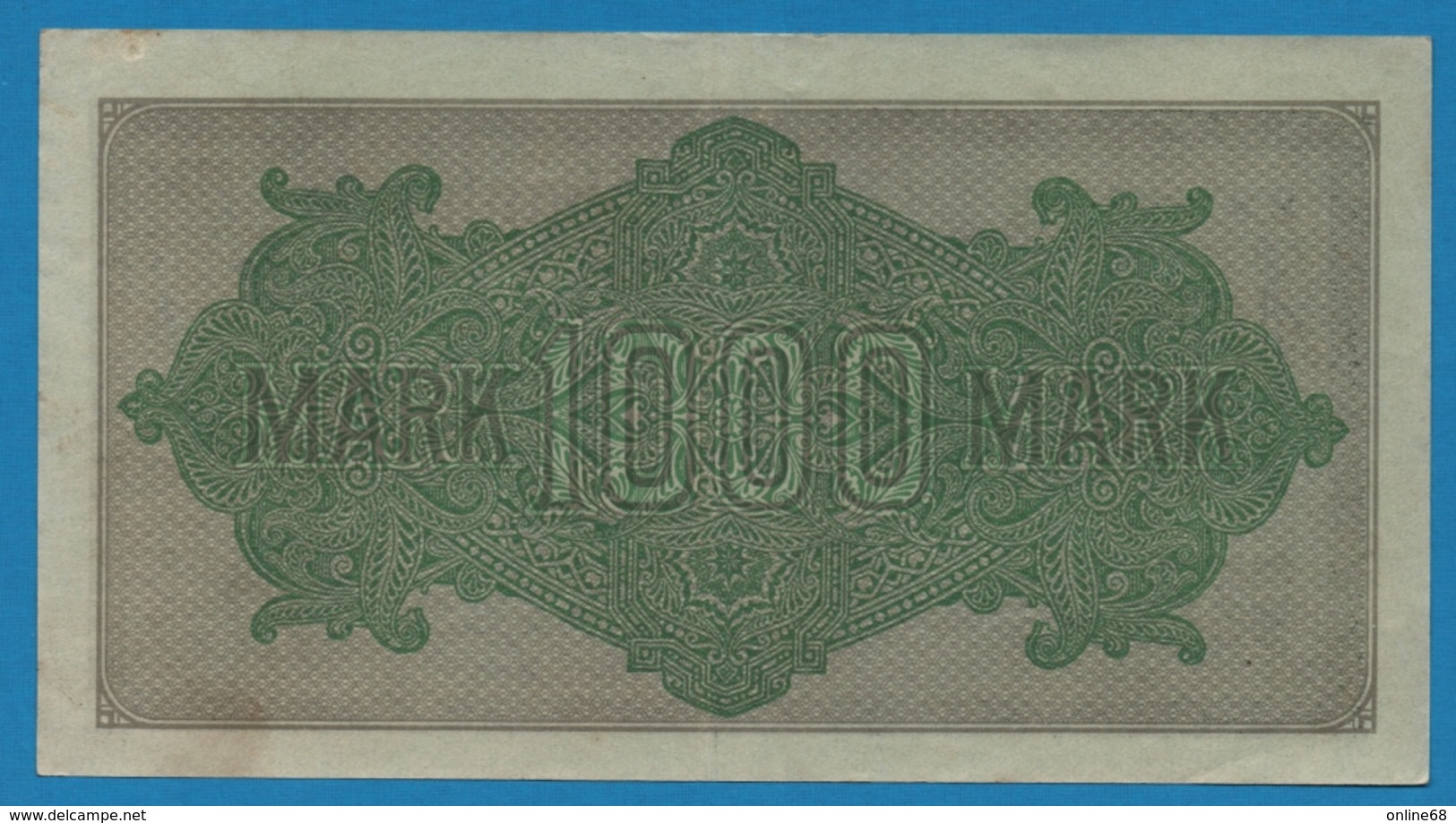 DEUTSCHES REICH 1000 Mark Code MM  	15.09.1922	# Ea 358586  P# 76h - 1.000 Mark