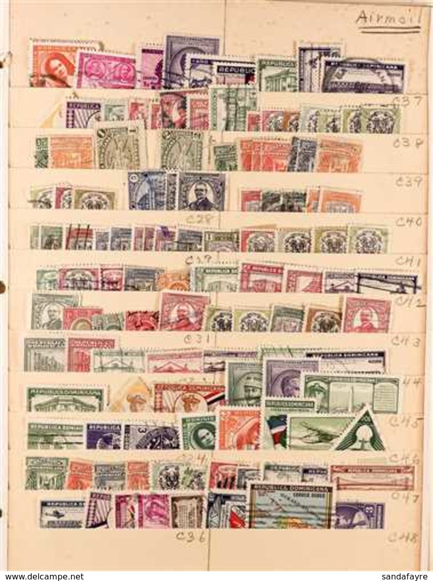 1879-1980's INTERESTING COLLECTION/ACCUMULATION On Various Pages, Mint & Used Stamps, Includes Various Overprints & Surc - Dominicaanse Republiek