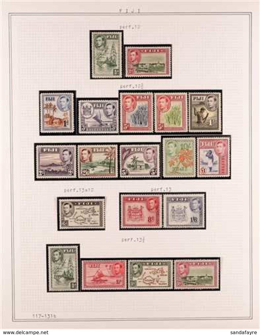 1935-1955 ATTRACTIVE ALL DIFFERENT MINT COLLECTION (some Never Hinged). With 1935 Jubilee Set, Then A Complete Run KGVI  - Fidji (...-1970)