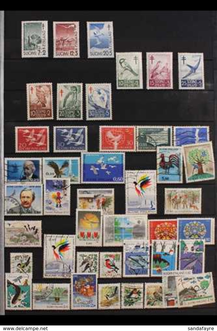 BIRDS TOPICAL COLLECTION 1951-2015. FINLAND & ALAND ISLAND All Different Mint, Used & Never Hinged Mint Collection Of St - Otros & Sin Clasificación