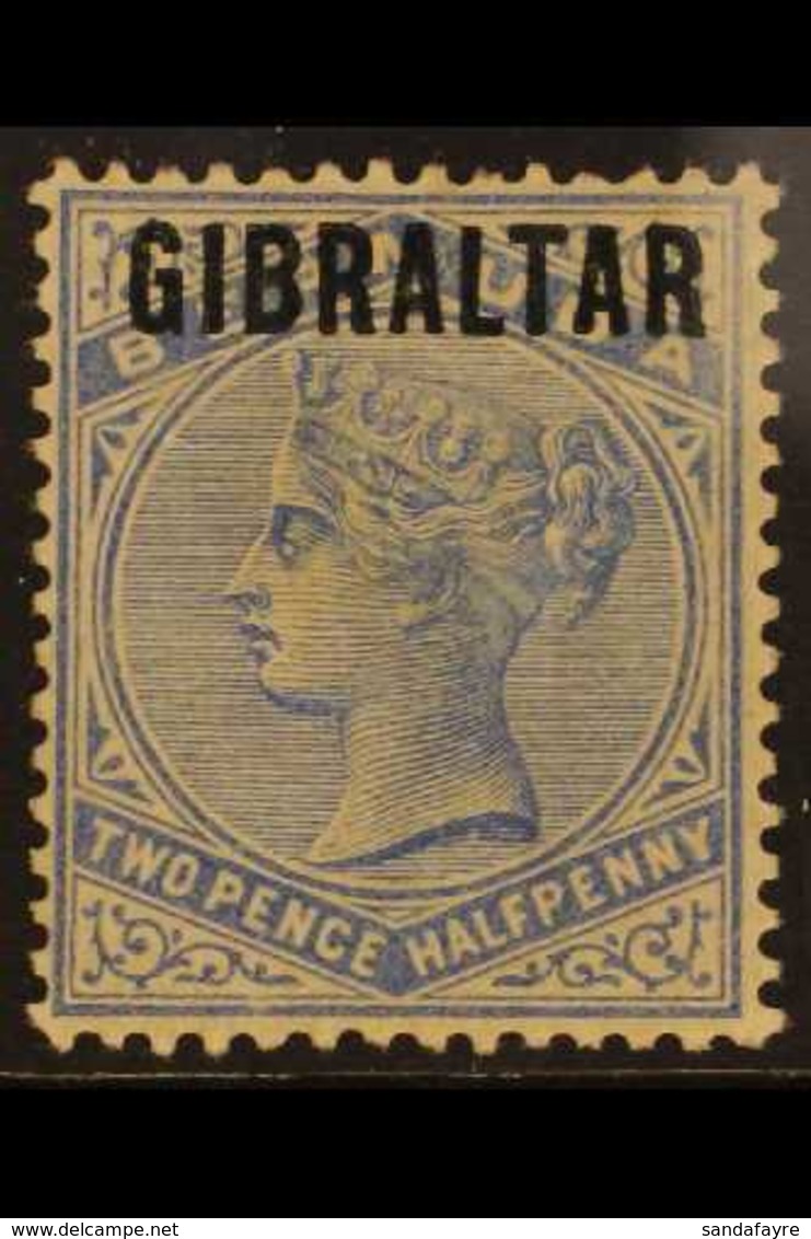 1886 2½d Ultramarine Of Bermuda Overprinted "GIBRALTAR", SG 4, Fine Mint. For More Images, Please Visit Http://www.sanda - Gibraltar