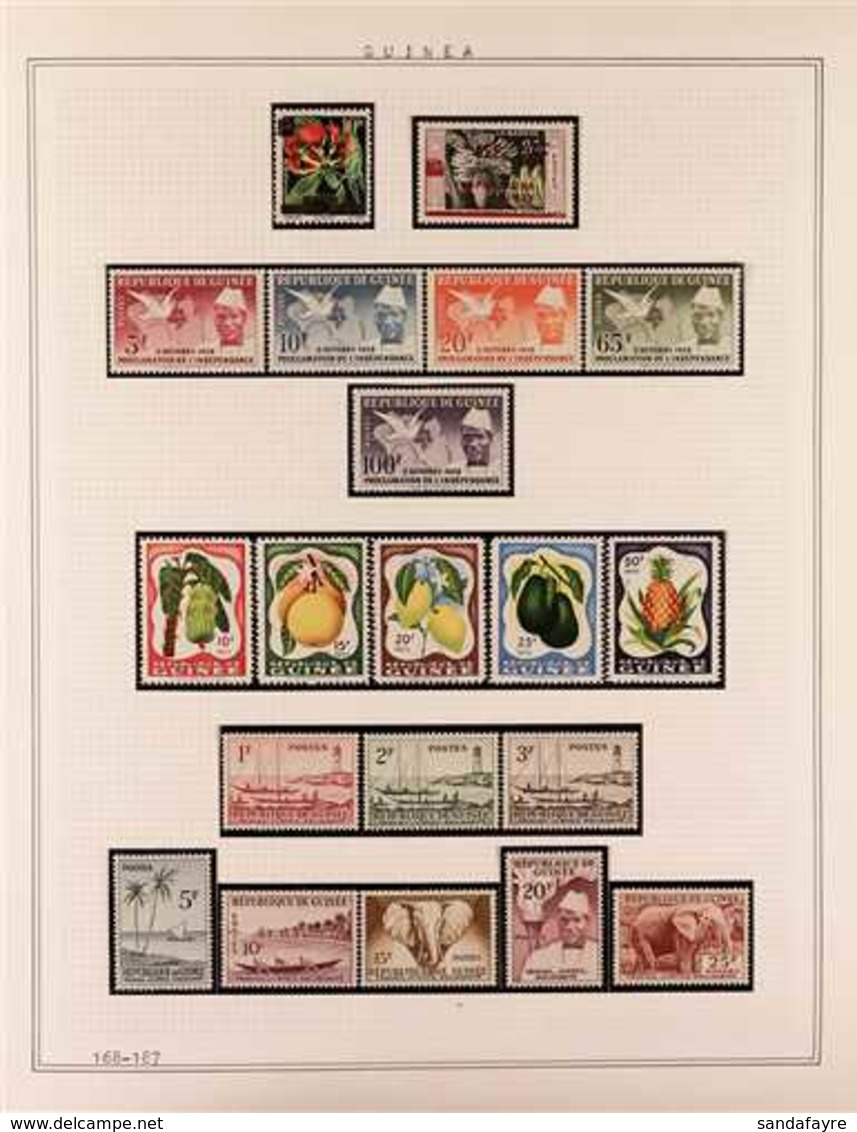 1959-1967 EXTENSIVE MINT & NHM COLLECTION An Attractive Collection (mainly Nhm) Of Postal & Air Post Sets Presented In M - Guinee (1958-...)