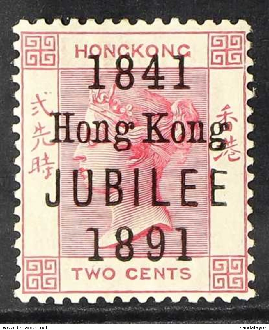 1891 2c Carmine "Jubilee", SG 51, Superb Mint With Barely Hinged White Gum. For More Images, Please Visit Http://www.san - Otros & Sin Clasificación