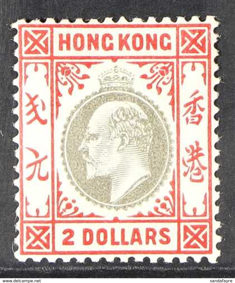 1903 $2 Slate And Scarlet, Wmk CA, Ed VII, SG 73, Superb Lightly Hinged Mint. For More Images, Please Visit Http://www.s - Andere & Zonder Classificatie