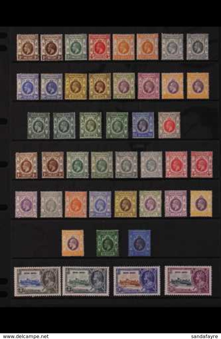 1912-36 MINT KGV ALL DIFFERENT RANGE On A Stock Page, With Additional Shades, Includes 1912-21 Wmk Mult Crown CA All Val - Andere & Zonder Classificatie