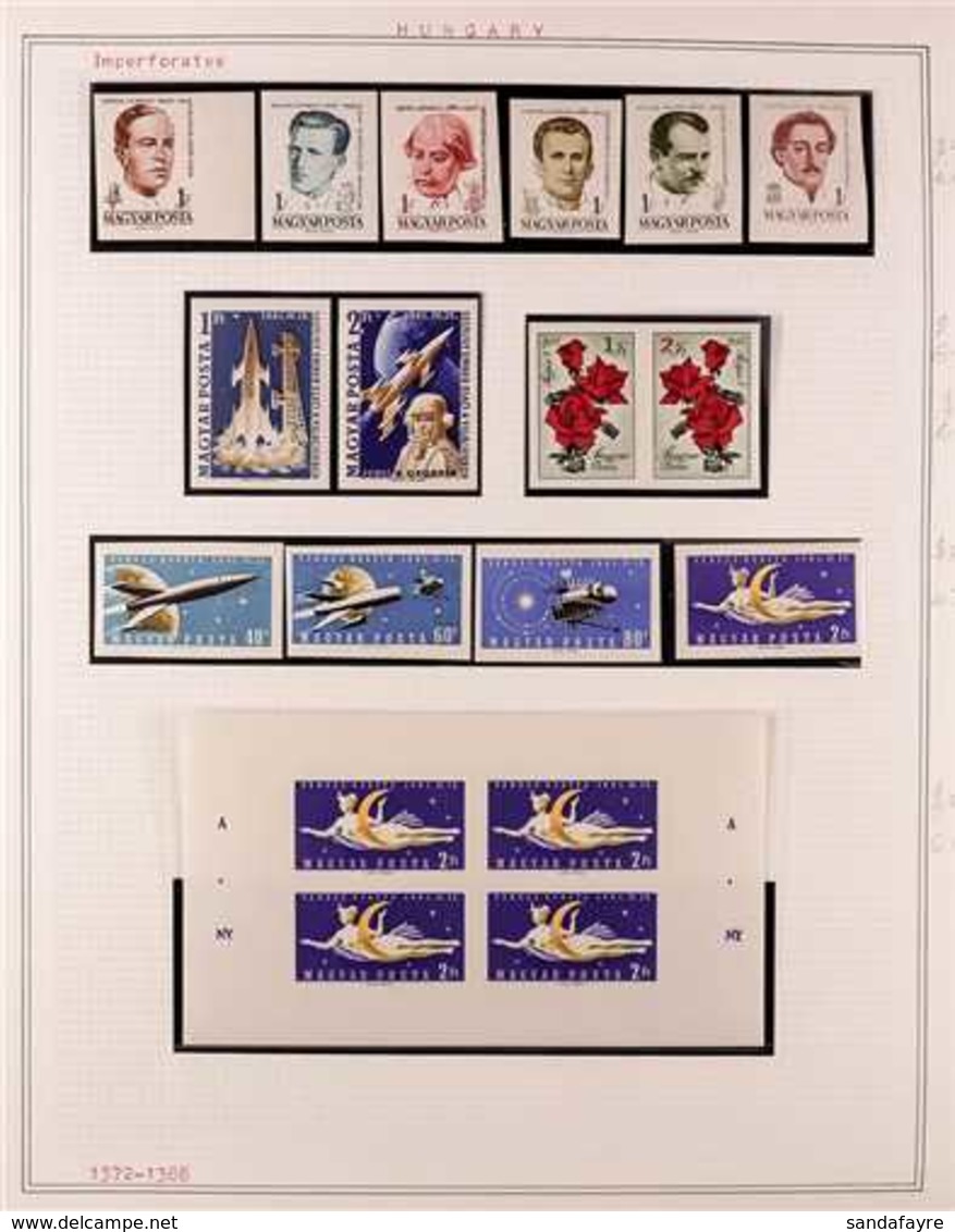 1958-1967 IMPERF VARIANTS SPECTACULAR NEVER HINGED MINT ALL DIFFERENT COLLECTION In Hingeless Mounts On Album Pages. A D - Autres & Non Classés