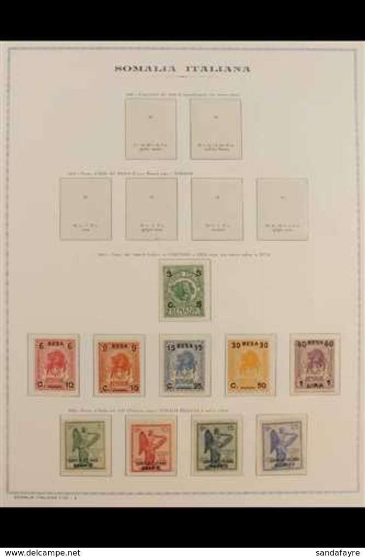 SOMALIA 1922-1940 INTER-WAR YEARS FINE MINT COLLECTION On Printed Hingeless Pages, All Different, Includes The 1922 Surc - Otros & Sin Clasificación