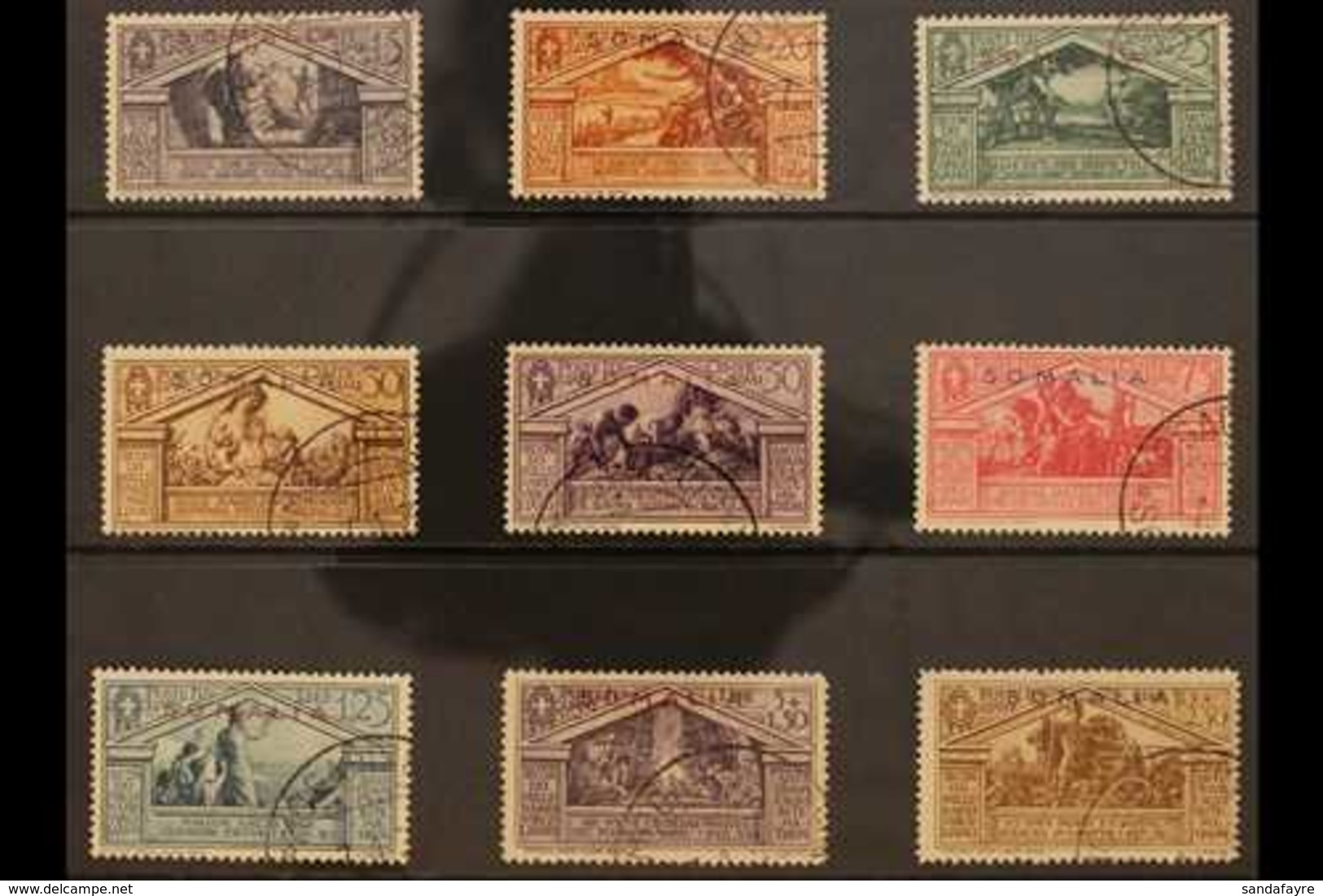 SOMALIA 1930 Virgil Bimillenary Complete Set (Sass S. 32, SG 143/51), Very Fine Used. (9 Stamps) For More Images, Please - Andere & Zonder Classificatie