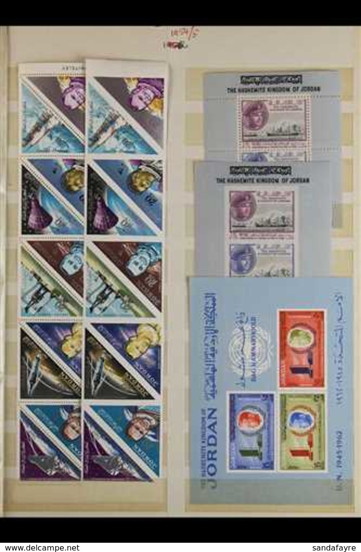 1962-1981 ALL DIFFERENT NEVER HINGED MINT Collection, A Delightful Array Of sets And Miniature Sheets Including Some Sca - Jordania