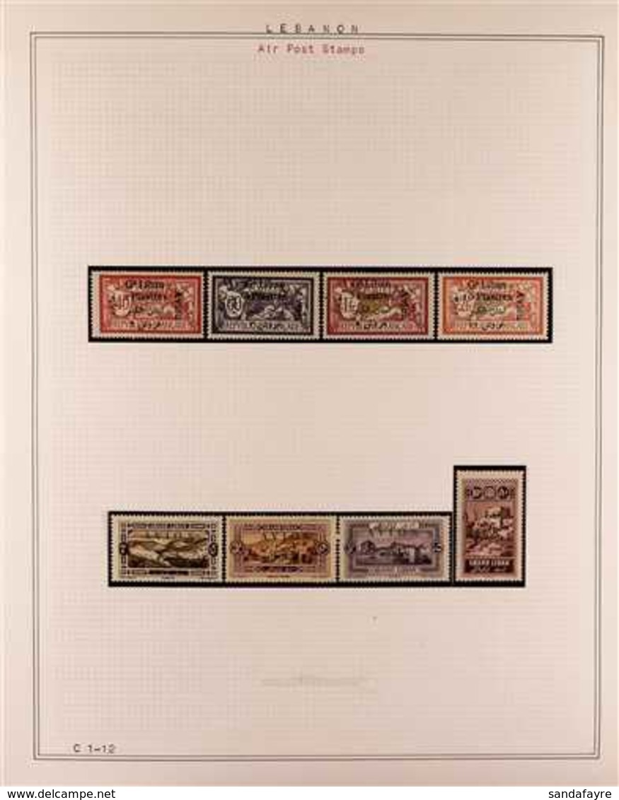 1924-1966 MINT / NHM AIR POST COLLECTION An Interesting & Attractive Collection, Mostly Of Complete Sets & Associated Mi - Líbano