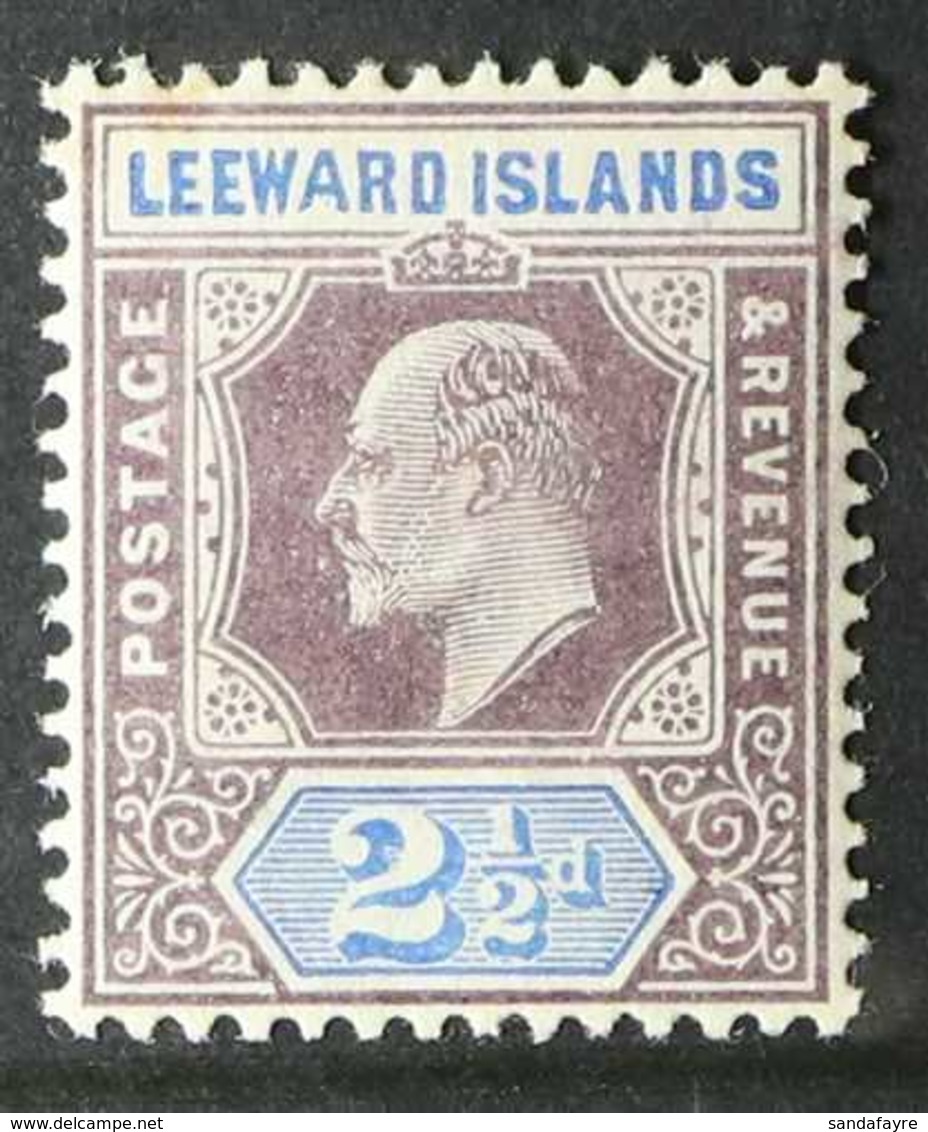 1902 2½d Dull Purple And Ultramarine, Wide "A" Variety, SG 23a, Extremely Fine Mint With The Barest Trace Of A Hinge.  F - Leeward  Islands
