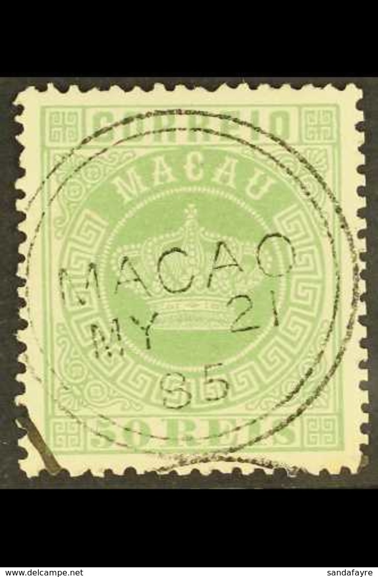 1884 50r Green, "Crown", Perf 13½, SG 15, Very Fine Used. For More Images, Please Visit Http://www.sandafayre.com/itemde - Andere & Zonder Classificatie