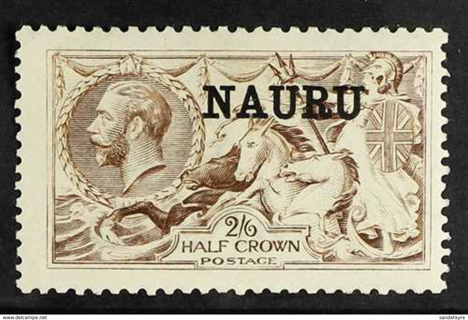 1916 - 23 2s 6d Pale Yellow Brown, DLR Seahorse, SG 20 Shades, Very Fine Mint. For More Images, Please Visit Http://www. - Nauru