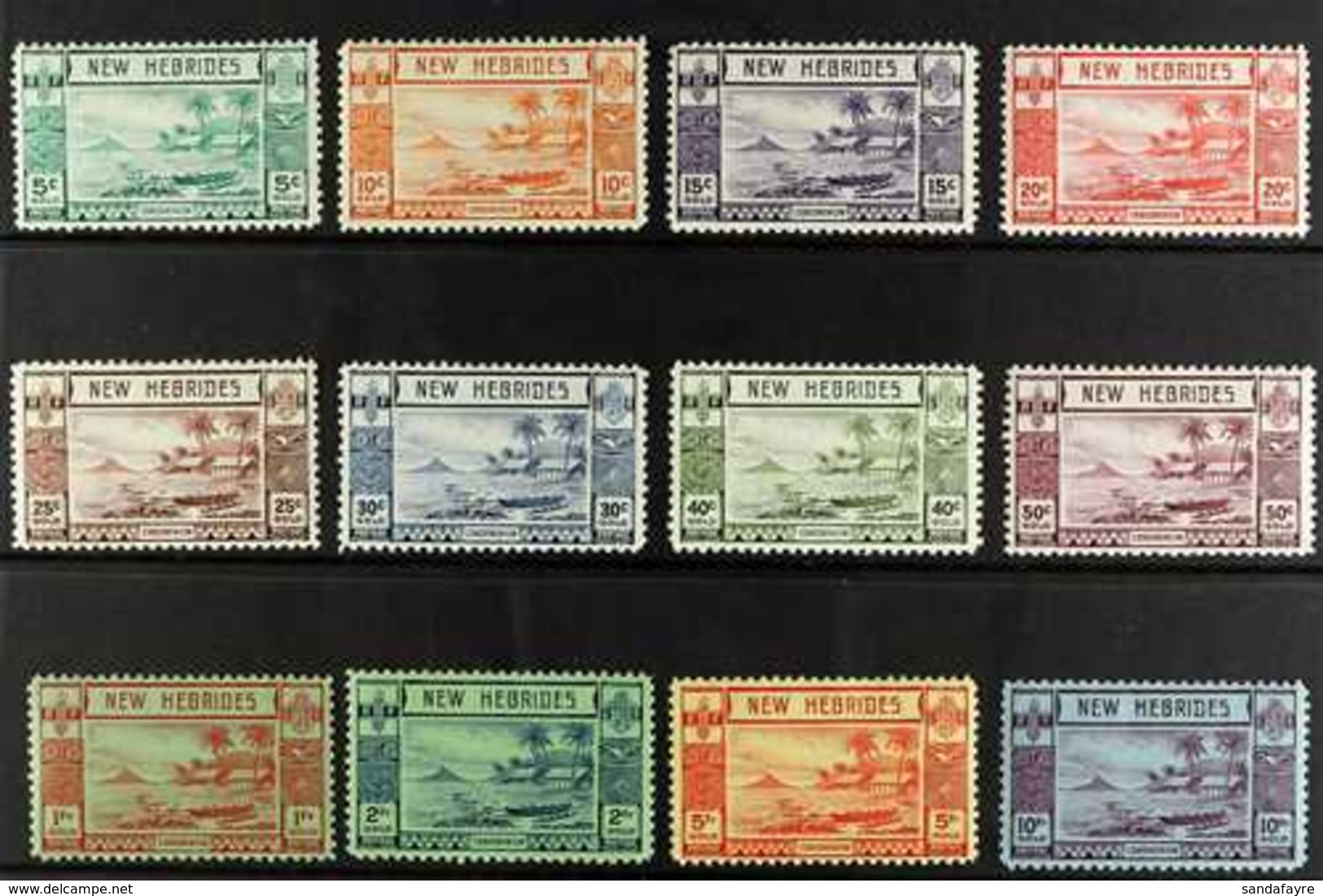 ENGLISH 1938 Complete Set, SG 52/63, Very Fine Mint, Very Fresh. (12 Stamps) For More Images, Please Visit Http://www.sa - Andere & Zonder Classificatie