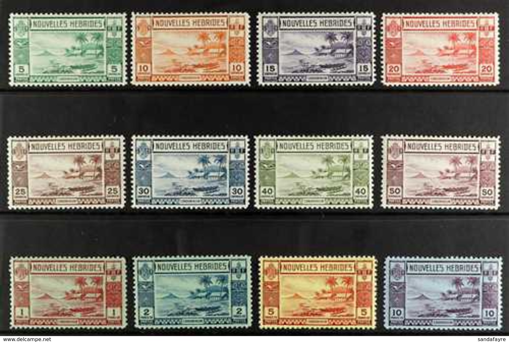 FRENCH 1938 Complete Set, SG F53/64, Very Fine Mint, Very Fresh. (12 Stamps) For More Images, Please Visit Http://www.sa - Autres & Non Classés