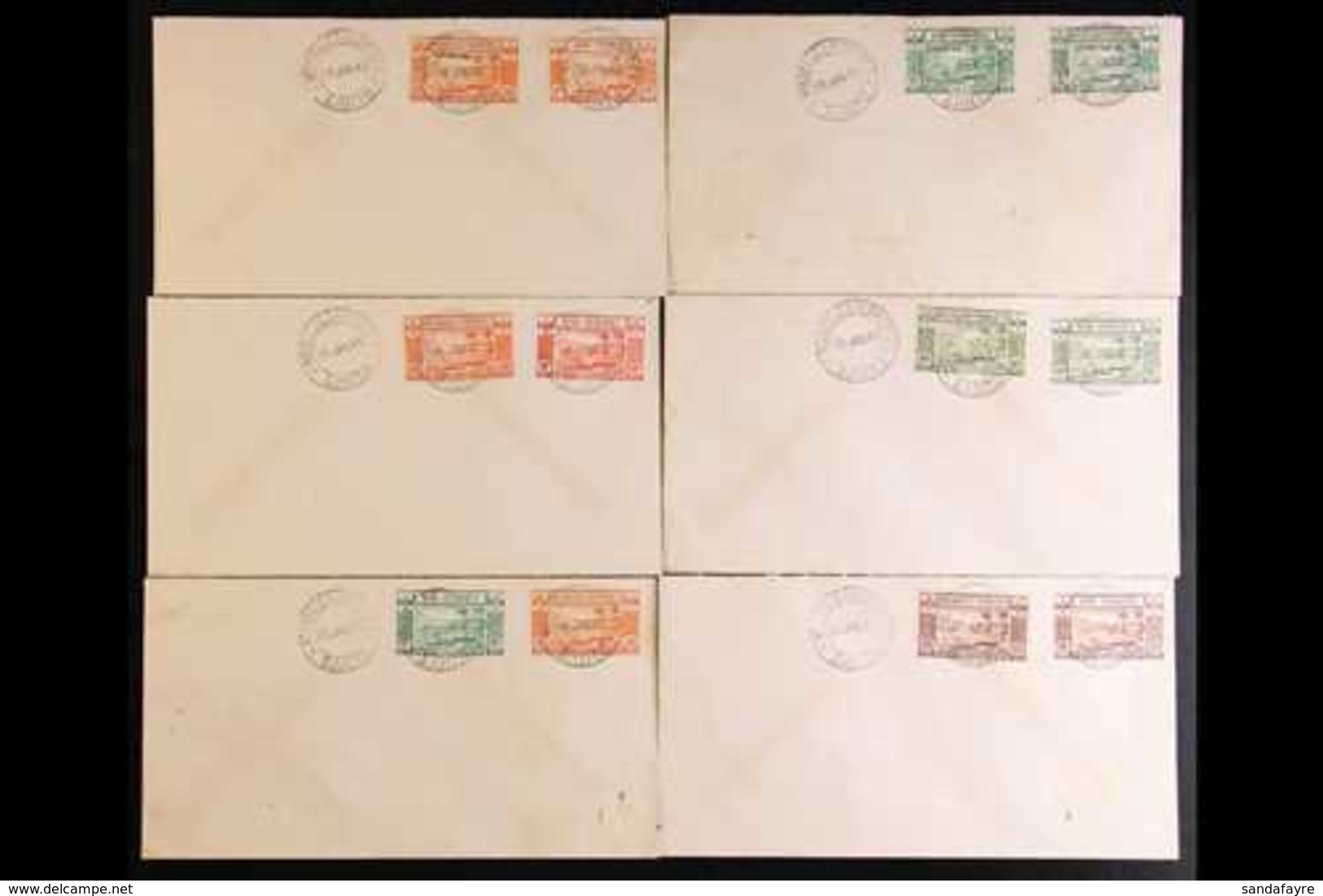 FRENCH 1943 An Attractive Group Of Unaddressed Covers, Bearing Gold Currency French And Corresponding English Stamp Alon - Otros & Sin Clasificación