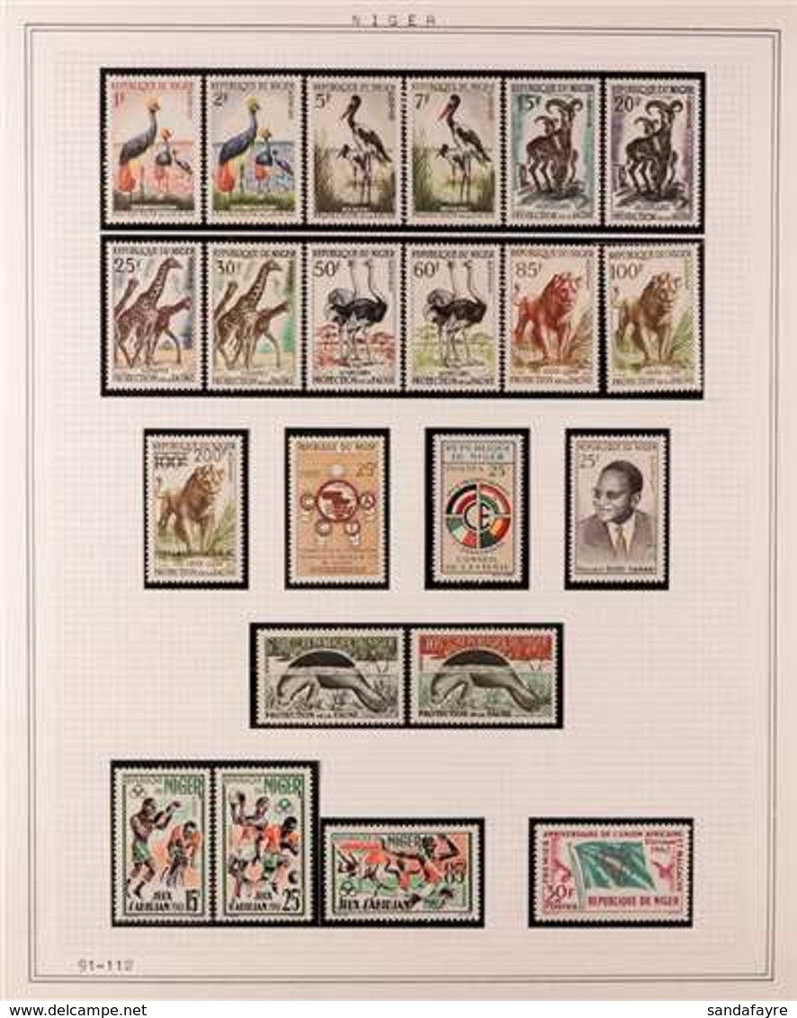 1959-1967 COMPREHENSIVE NEVER HINGED MINT COLLECTION In Hingeless Mounts On Leaves, All Different, Almost COMPLETE For T - Autres & Non Classés