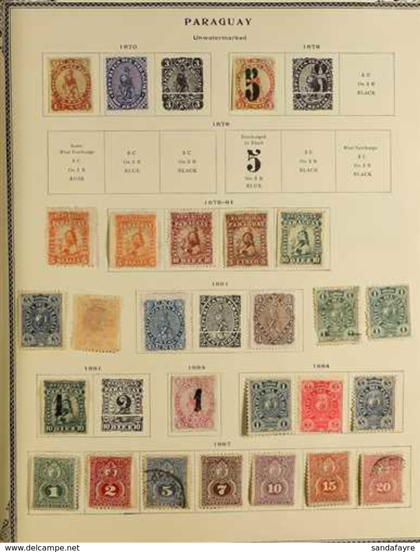 1870 - 1980 EXTENSIVE COLLECTION IN SCOTT "SPECIALTY" ALBUM Mint And Used With Many Complete Sets, 1870s Imperf Proofs,  - Paraguay