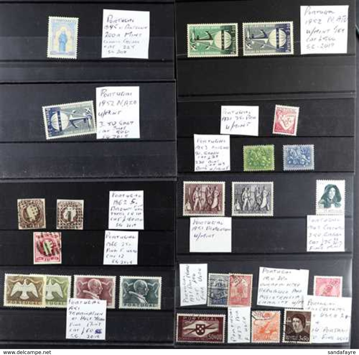 BETTER ITEMS On A Bundle Of Stock Cards Of Sets & Single Stamps With Identification And Catalogue Numbers / Prices By 20 - Andere & Zonder Classificatie