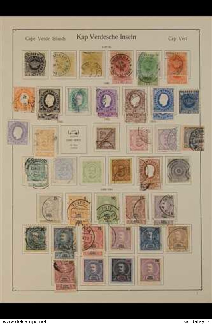 CAPE VERDE ISLANDS 1877-1938 Old-time Mint And Used Collection On Printed Pages, Plus Additional Stamps On Stockleaves A - Otros & Sin Clasificación