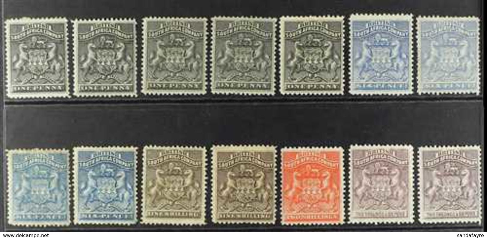 1892-93 First Arms Issue Mint Group Comprising 1d (5), 6d (4), 1s (2). 2s And 2s6d (2). Some Faults, But Mainly Good To  - Otros & Sin Clasificación
