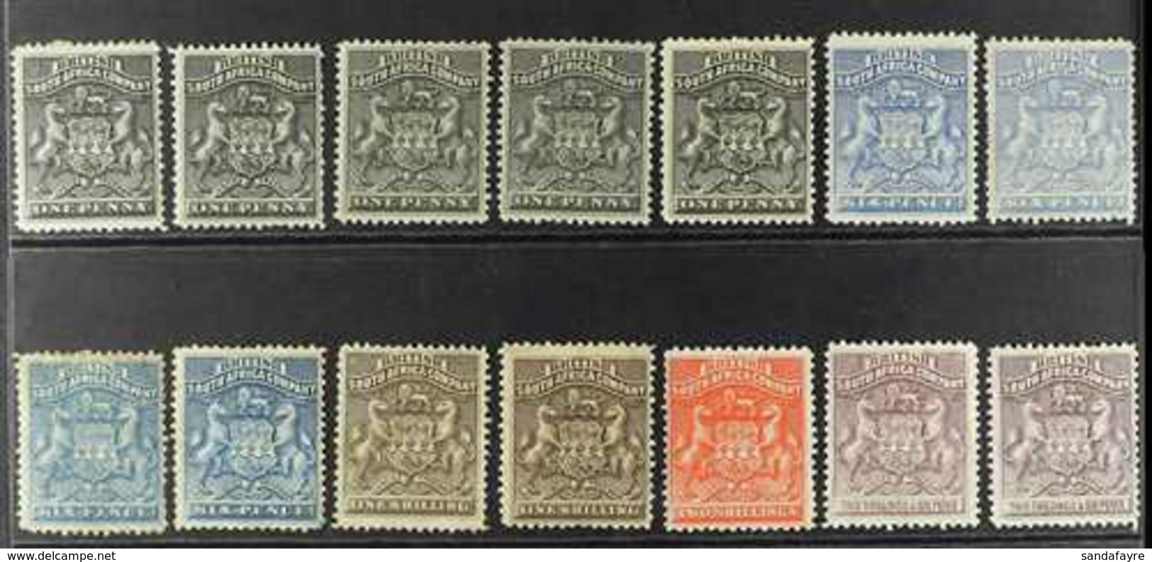 1892-93 First Arms Issue Mint Group Comprising 1d (5), 6d (4), 1s (2). 2s And 2s6d (2). Some Faults, But Mainly Good To  - Andere & Zonder Classificatie