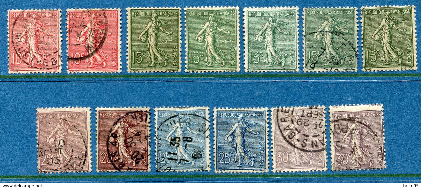 France - YT N° 129 à 133 - Oblitéré Et Neuf - 1903 - Used Stamps