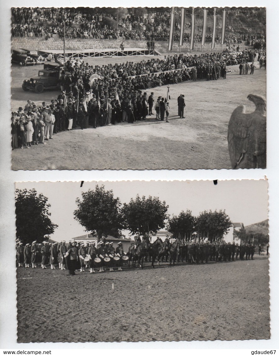 LOT De 2 CARTES PHOTOS "LA NOUBA DE BONIFACIO" (MUSIQUE MILITAIRE DES REGIMENTS DE L'ARMEE FRANCAISE AU MAROC) - CORSE - Autres & Non Classés