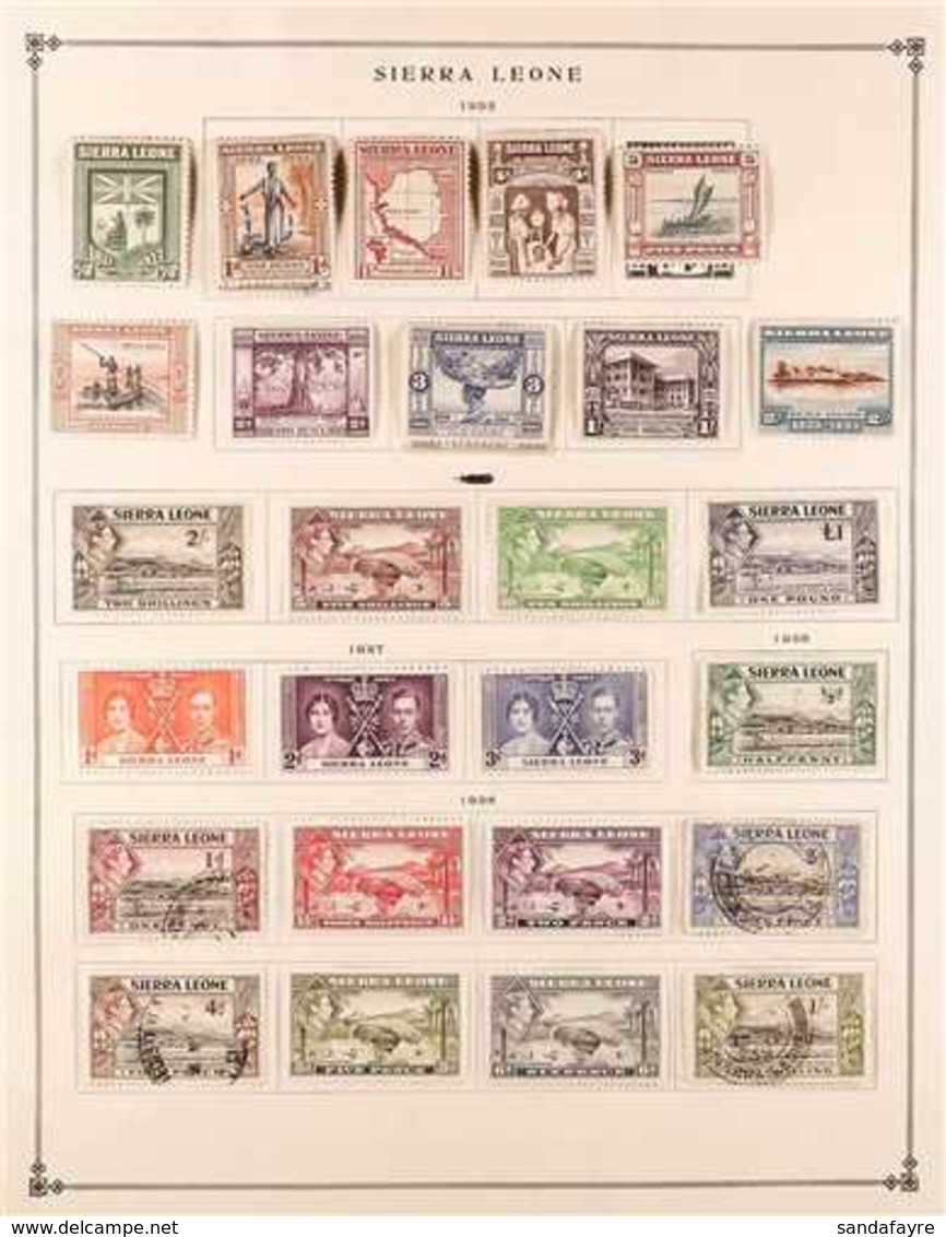 1884-1938 ALL DIFFERENT MINT AND USED COLLECTION With QV And KEVII Range Of Lower Values; Good KGV Including 1933 Centen - Sierra Leona (...-1960)