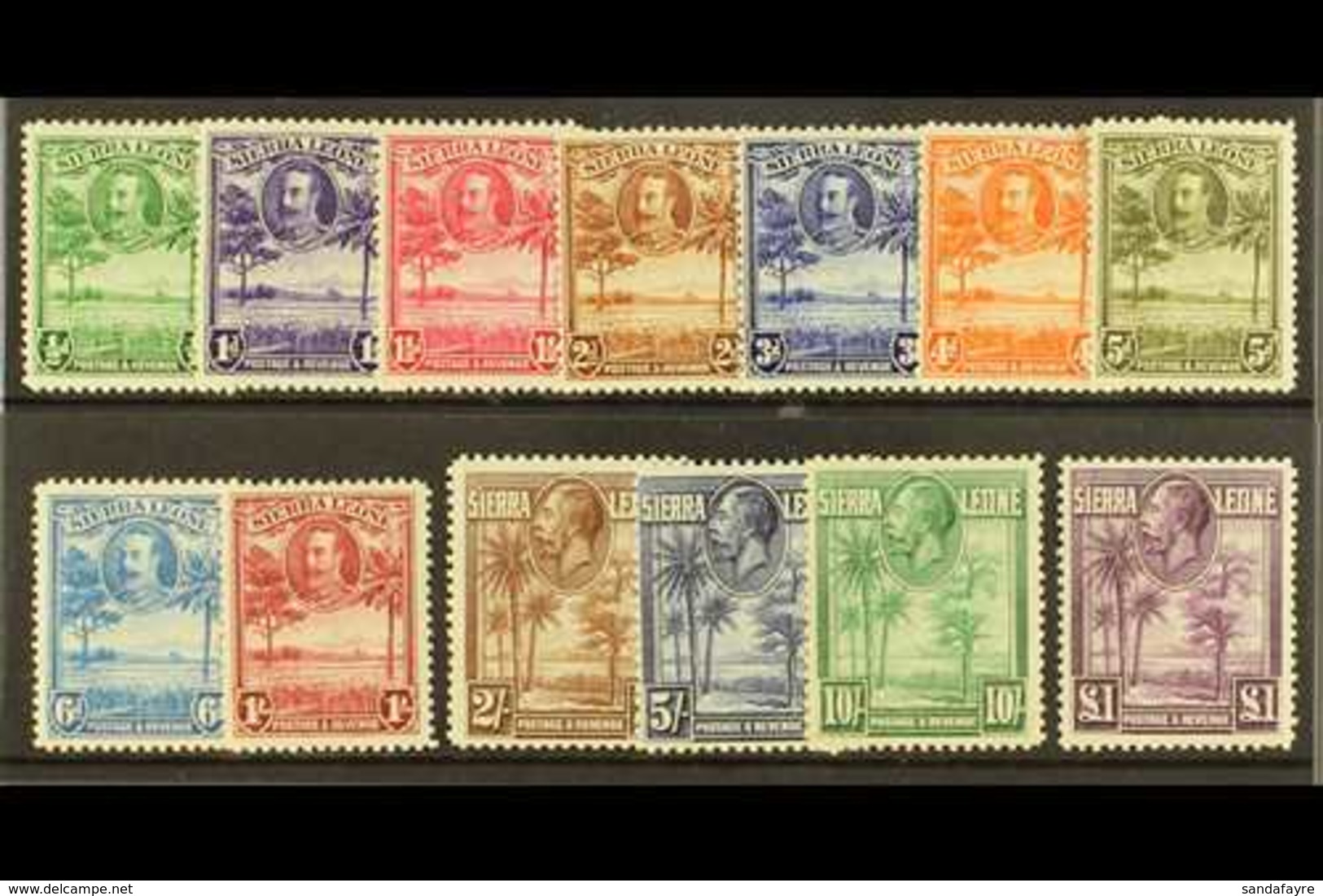 1932 KGV Pictorial Set, SG 155/67. Mostly Fine Mint (13 Stamps) For More Images, Please Visit Http://www.sandafayre.com/ - Sierra Leona (...-1960)