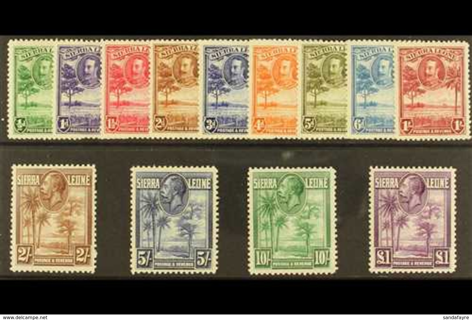 1932 Pictorials Set Complete, SG 155/67, Mint Lightly Hinged (13 Stamps) For More Images, Please Visit Http://www.sandaf - Sierra Leona (...-1960)