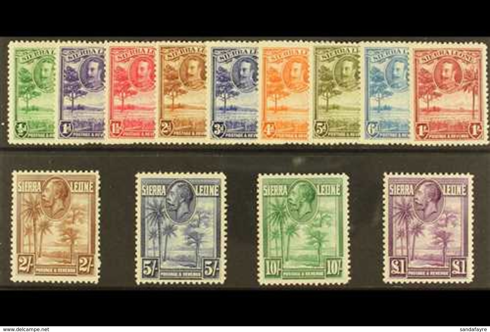 1932 Pictorials Set Complete, SG 155/67, Mint Lightly Hinged (13 Stamps) For More Images, Please Visit Http://www.sandaf - Sierra Leone (...-1960)