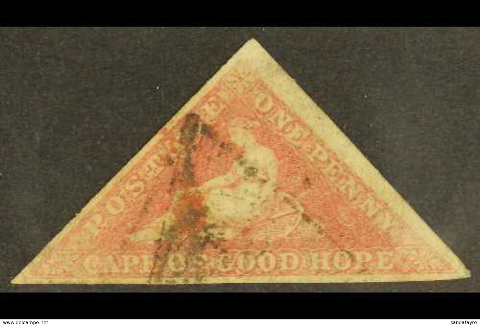 CAPE OF GOOD HOPE 1855-63 1d Rose, SG 5a, Used With 3 Margins For More Images, Please Visit Http://www.sandafayre.com/it - Zonder Classificatie