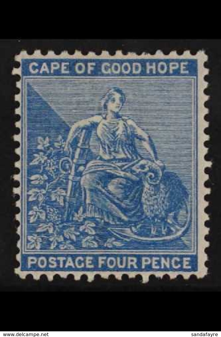 CAPE OF GOOD HOPE 1871 4d Dull Blue, Wmk CC, Hope, SG 30, Very Fine Mint Og. For More Images, Please Visit Http://www.sa - Non Classés