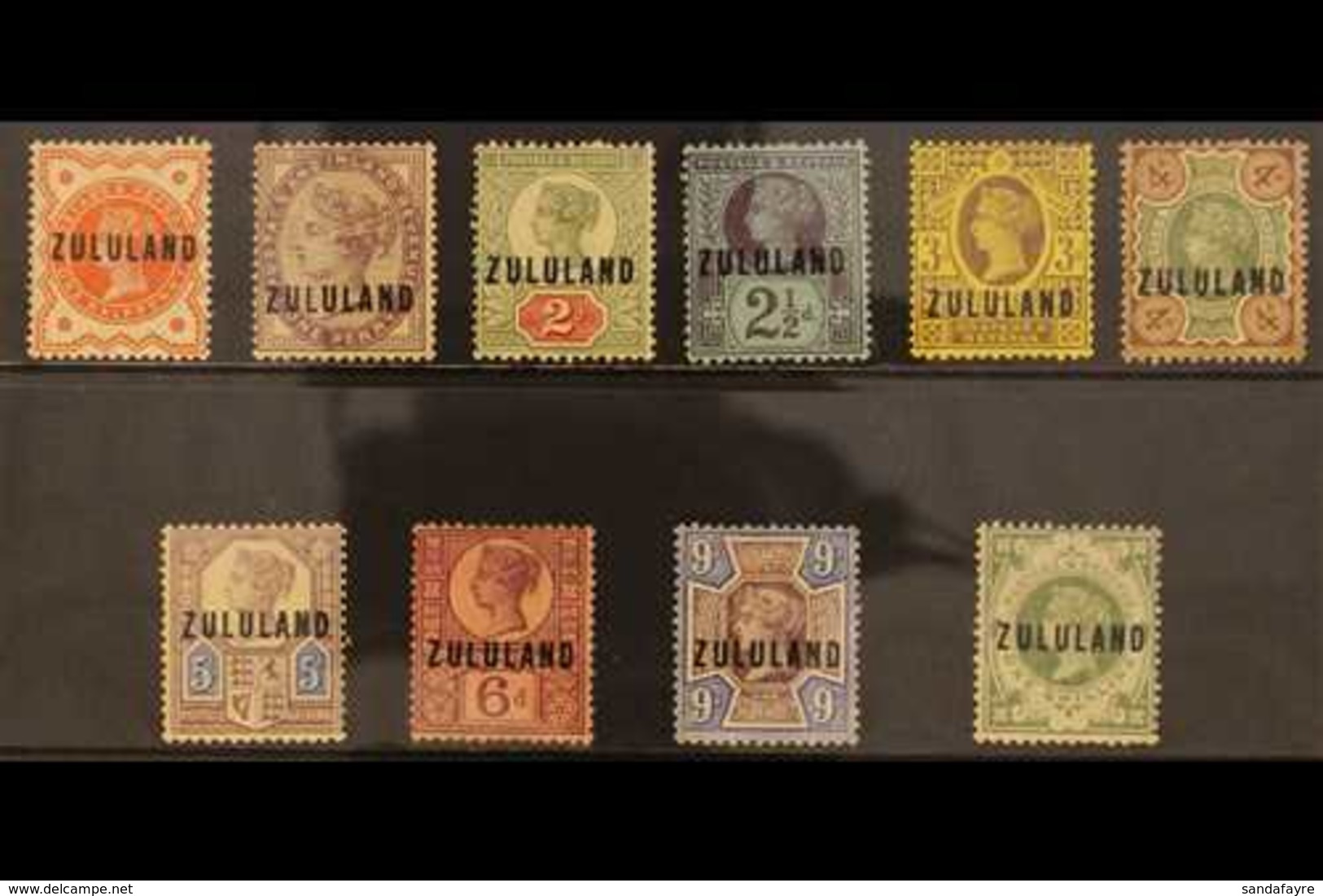 ZULULAND 1888 Set Complete To 1s, SG 1/10, Good To Fine Mint. (10 Stamps) For More Images, Please Visit Http://www.sanda - Zonder Classificatie