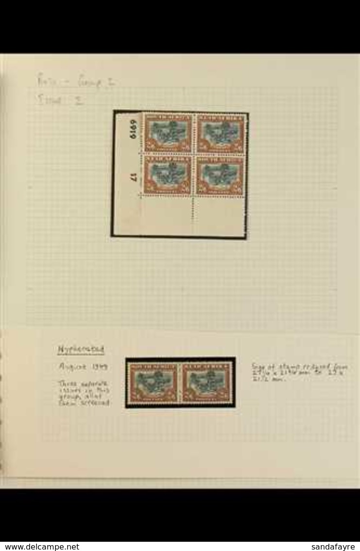 1949 2s 6d OX-WAGON ISSUE Selection Of 3 Corner Plate Blocks, Pair And Official Pair, All Fine Mint. (8 Pairs) For More  - Zonder Classificatie