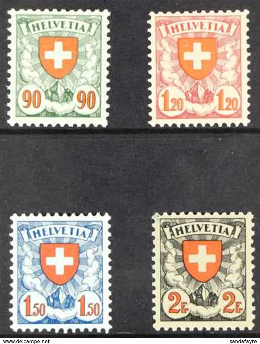 1933-34 Shield & Red Value Set, Grilled Gum, Mi 194z/197z, SG 329a/332a, Never Hinged Mint (4 Stamps) For More Images, P - Autres & Non Classés