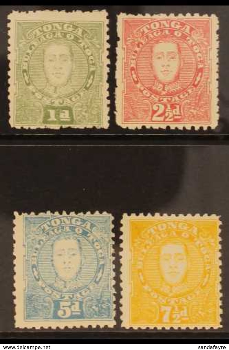 1895 King George II  Perf.12 Definitives Set, SG 32/35a, Very Fine Mint (4 Stamps). For More Images, Please Visit Http:/ - Tonga (...-1970)