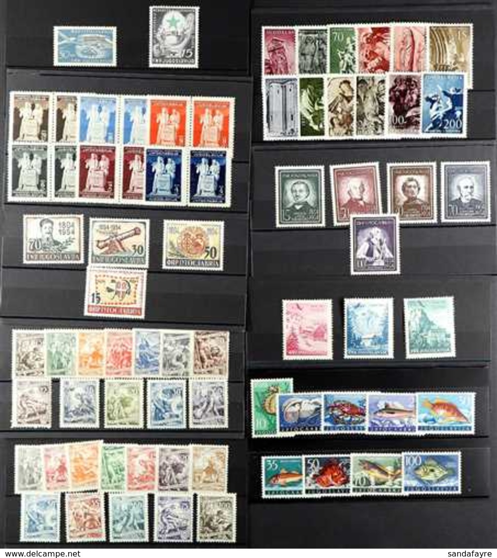 1945-1956 BETTER SETS. All Different Fine Mint Selection On Stock Cards, Includes 1945 Assembly Se-tenant Pairs Set, 195 - Andere & Zonder Classificatie