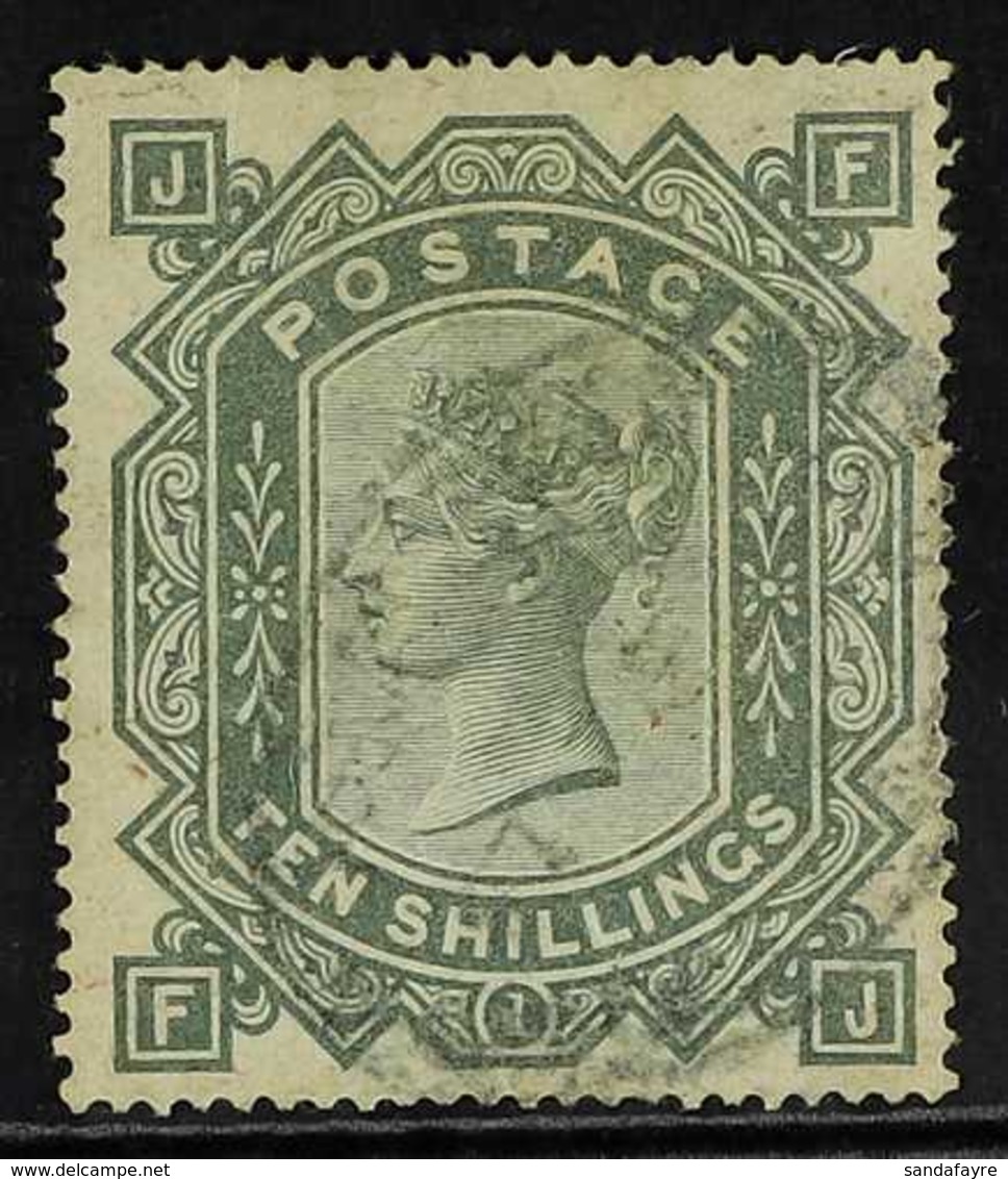 1867 10s Greenish Grey Wmk Maltese Cross, SG 128, Sound, Good Looking Stamp But With Pressed Vertical Crease. Cat £3200  - Autres & Non Classés