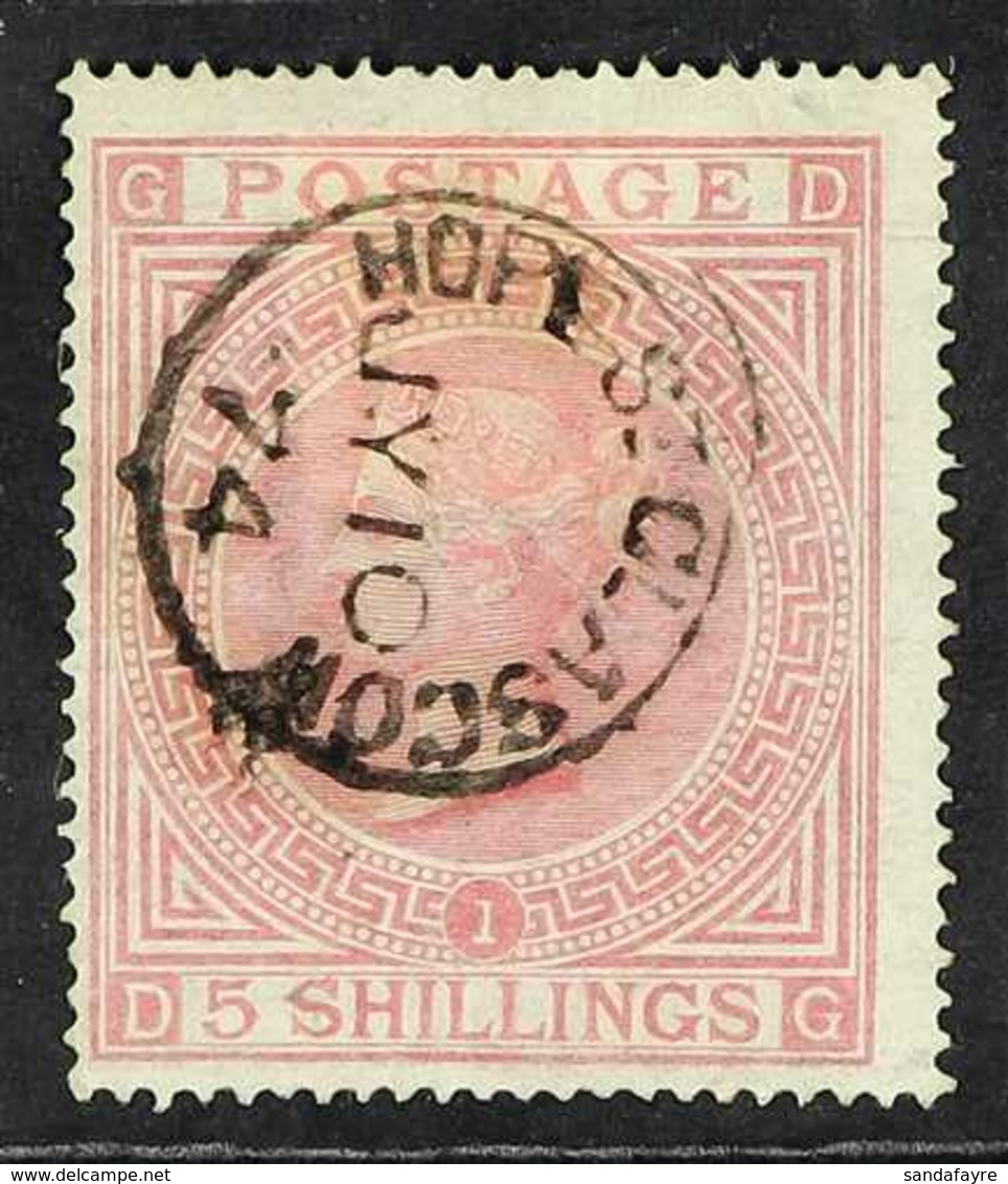1867 5s Rose, Pl 1 , Wmk Maltese Cross , On White Paper, SG 127, Fine Used With Neat Hope St Glasgow Cancel. For More Im - Andere & Zonder Classificatie