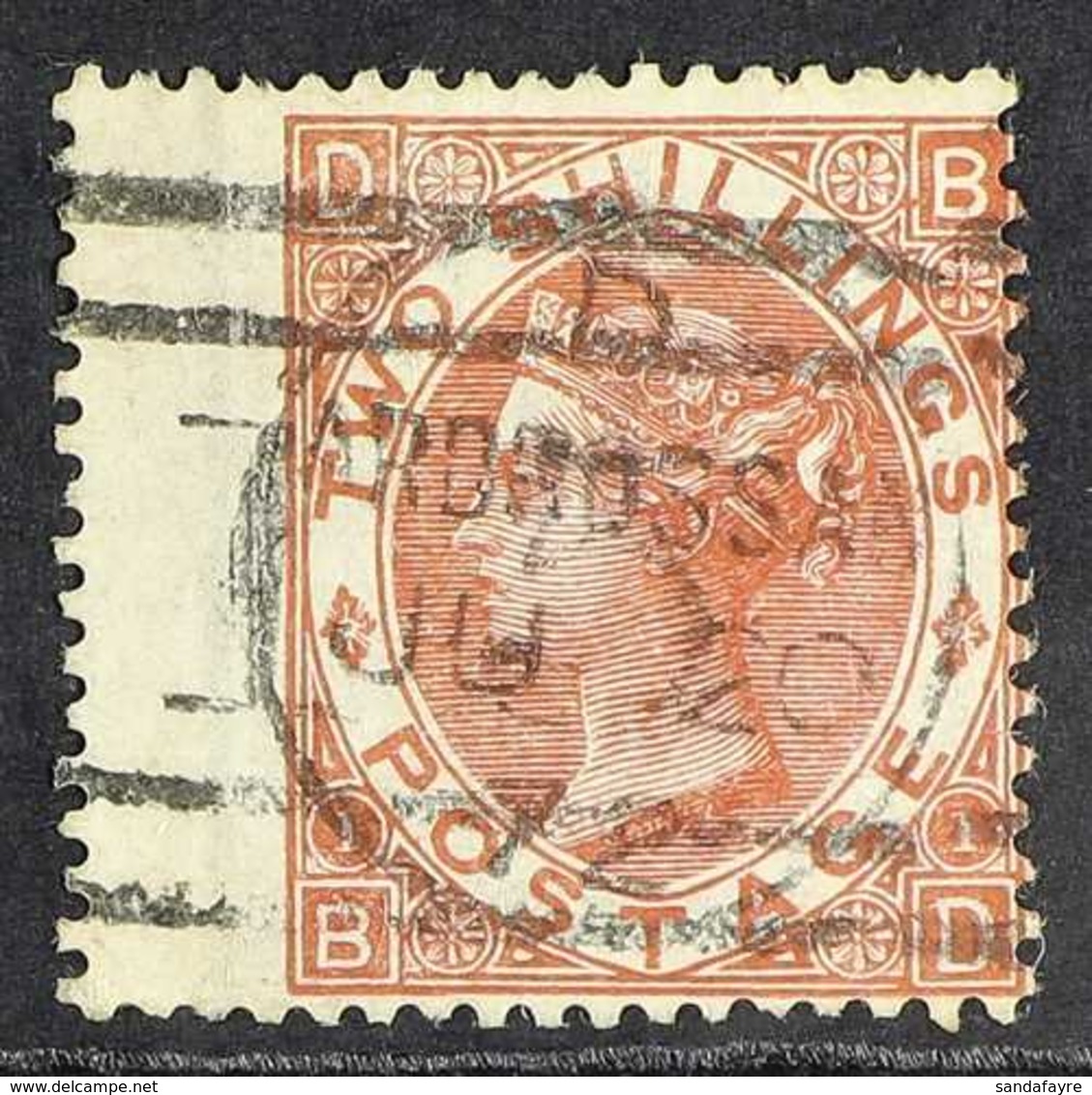 1880 2s Brown FORGERY Lettered 'BD' On Genuine Watermarked Paper With Wing Margin, 'used'. Very Rare For More Images, Pl - Otros & Sin Clasificación